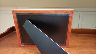 Collage fotos animales con marco de madera