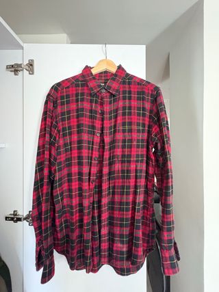 Camisa Uniqlo de franela a cuadros