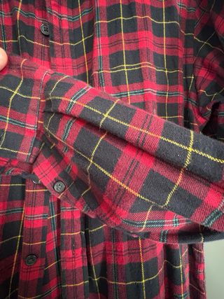 Camisa Uniqlo de franela a cuadros