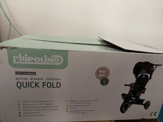 Triciclo Chipolino Quick Fold 1.5-5 años