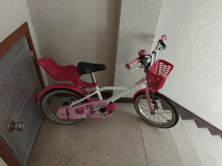 Bicicleta infantil BTWin 14 rosa