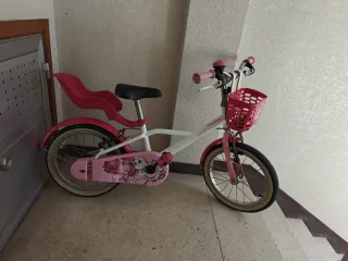Bicicleta infantil BTWin 14 rosa