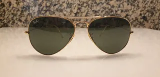 Gafas Ray-Ban Aviator Doradas Lente Verde