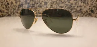 Gafas Ray-Ban Aviator Doradas Lente Verde