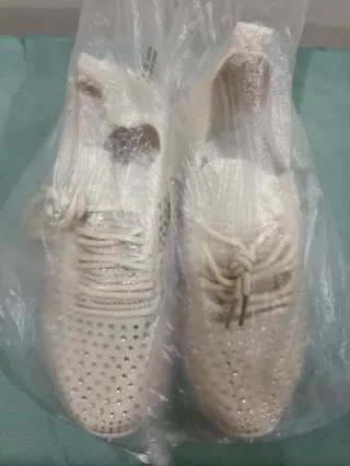 Scarpe donna beige/oro W-004