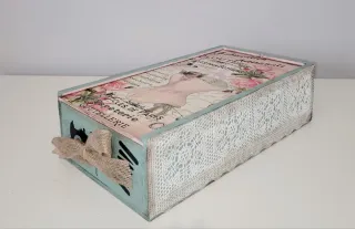 Caja Costurero Vintage Estilo Francés