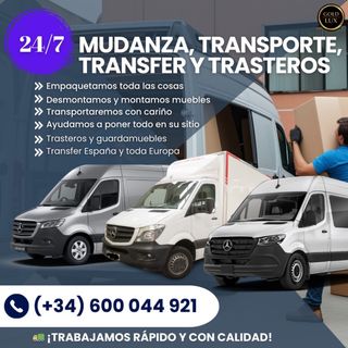 Mudanza, transporte, transfer y trasteros