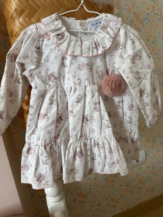 Vestido Juliana 18 meses estampado bosque