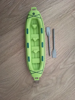 Lote Playmobil: Moto Rescate, Canoa, 6 Figuras