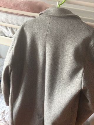 Bershka Abrigo Gris Talla M