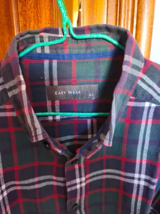 Camisa cuadros caballero talla L