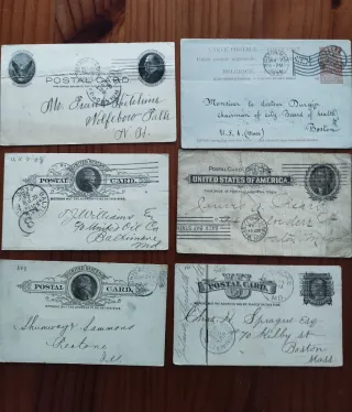 19 Interi Postali USA Circolati 1882-1907