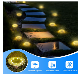6 Luci Solari da Pavimento 8 LED