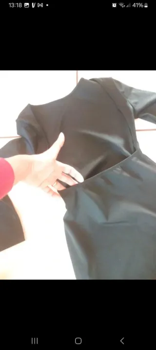 Vestito Shein nero manica lunga