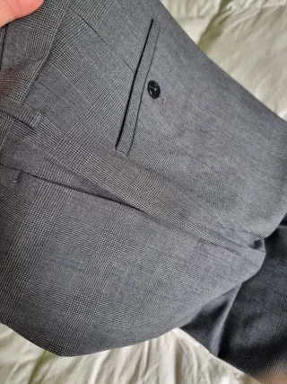 Pantalones de vestir grises para hombre