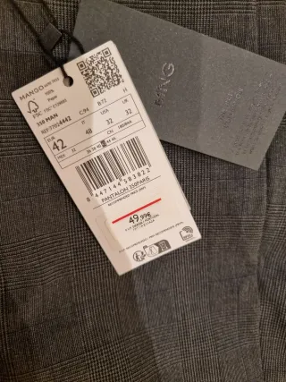 Pantalones de vestir grises para hombre