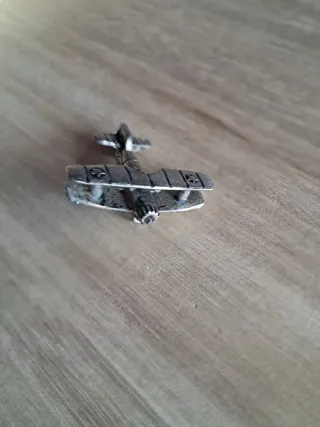 Broche Vintage Avión Biplano