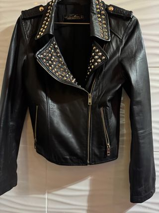 Chaqueta Zara Piel Tachuelas