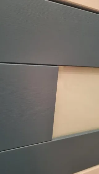 Mueble TV blanco y azul