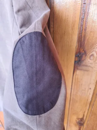 Americana micro pana con coderas ante