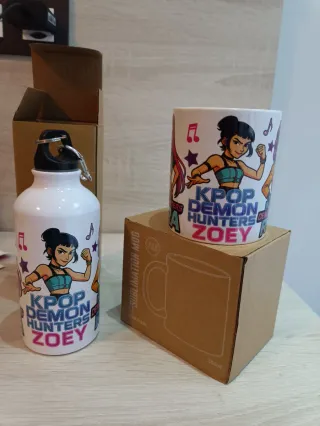 Pack Taza y Botella Kpop Demon Hunters Rumi