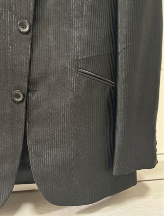 Traje negro hombre