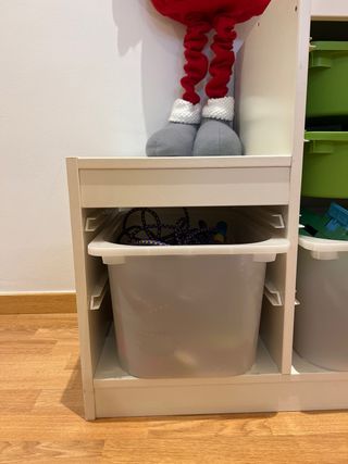Mueble organizador blanco de almacenaje – solo mue