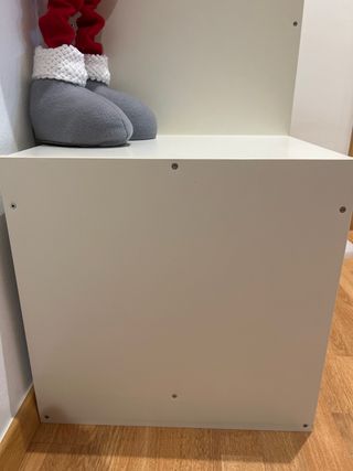 Mueble organizador blanco de almacenaje – solo mue