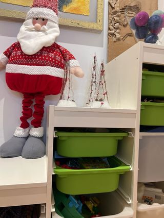 Mueble organizador blanco de almacenaje – solo mue