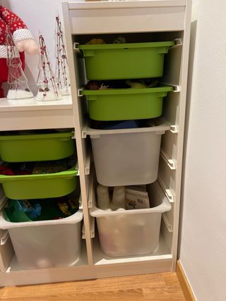 Mueble organizador blanco de almacenaje – solo mue