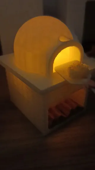 Horno de leña para Belén + Vela del té