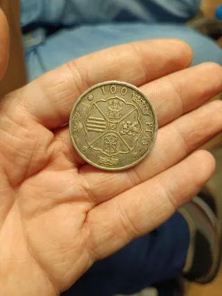 Moneda 100 Pesetas 1966 Franco