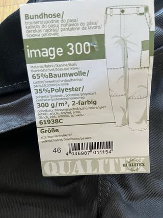 Pantalón de trabajo gris