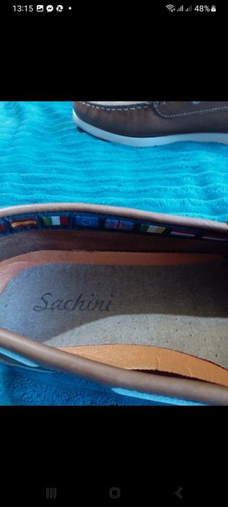 Mocasines de piel Sachini Talla 46