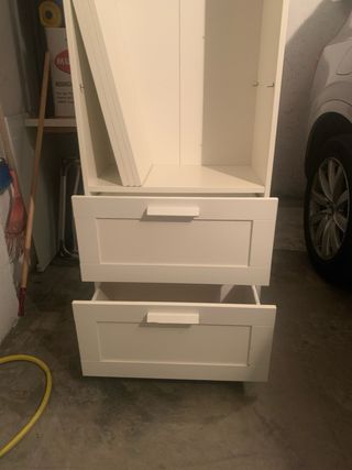 Mueble Baño 0.60x0.35x1.90 beige 3 baldas+2 cajone