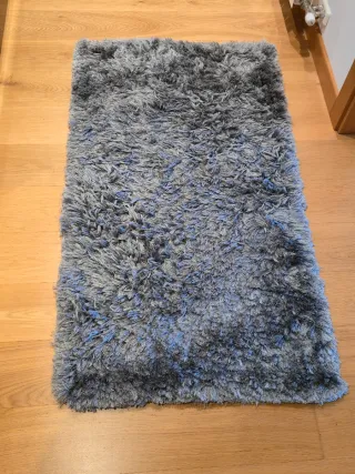 Alfombras gris pelo largo (x2)