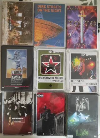 Lote DVDs Música Rock Clásico