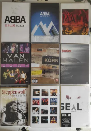 Lote DVDs Música Rock Clásico