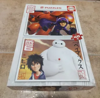 Lote Puzzles Spiderman, Jurassic World, Big Hero 6