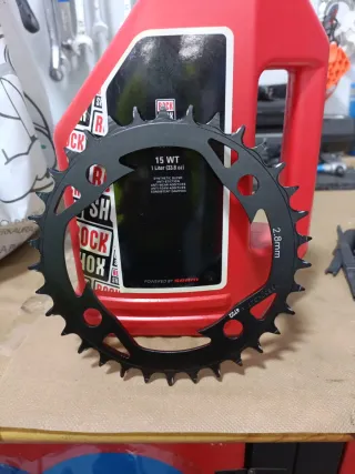 Plato Bici FSA Megatooth 34T Negro