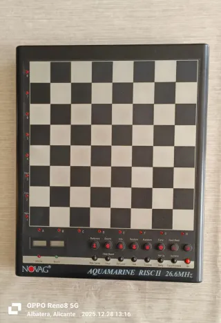 Computadora Ajedrez Novag Aquamarine RISC II 26,6M