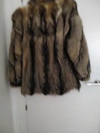 Chaquetón de zorro auténtico