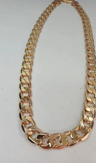 Cadena Cubana Chapado Oro 18k Miami