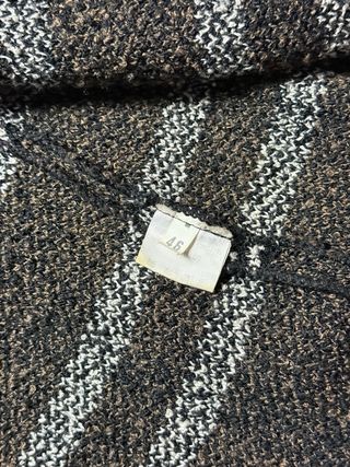 Giacca camicia lana vintage quadri bottoni