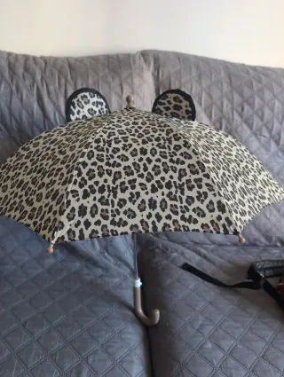 Paraguas estampado leopardo