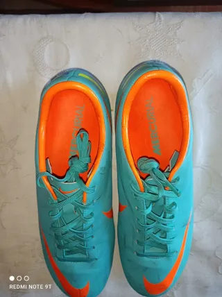 Zapatillas Fútbol Nike Mercurial Naranja/Turquesa