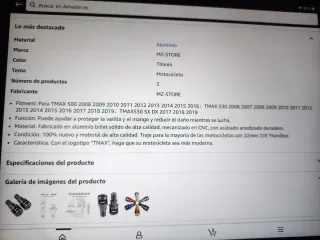 Extremos Manillar TMAX Aluminio