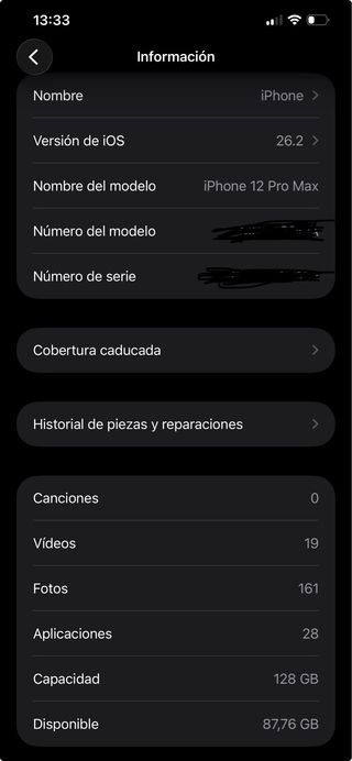 iPhone 12 Pro Max 128GB Plata