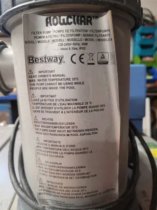 Depuradora Piscina Bestway Gris