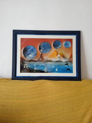 Cuadro pintado con spray